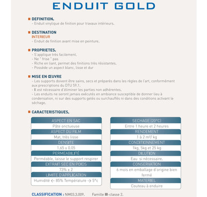 ENDUIT GOLD 25KG
